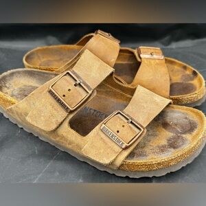 Birkenstock Tan Leather classic Arizona Sandals